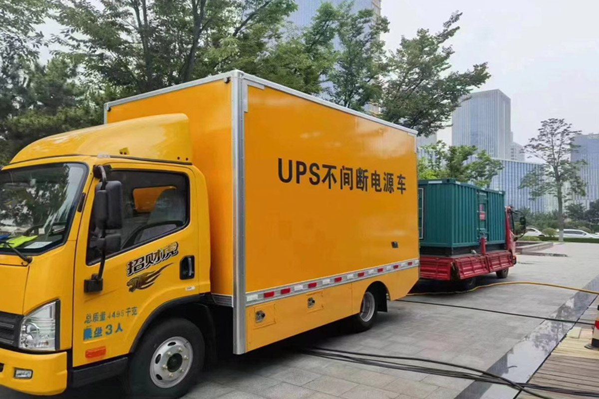 赣州发电机租赁施工现场